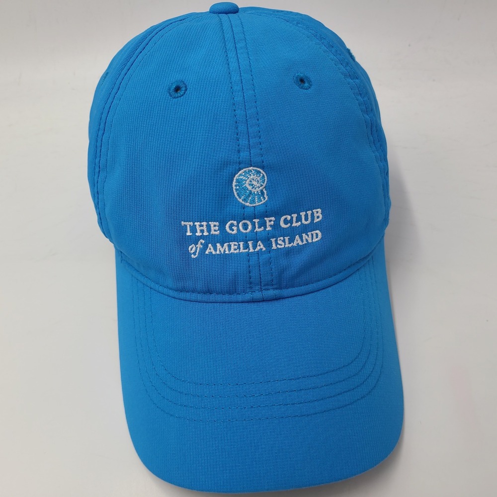 Golf Club of Amelia Island Hat Adjustable Nike Blue White Course Dri-Fit Men